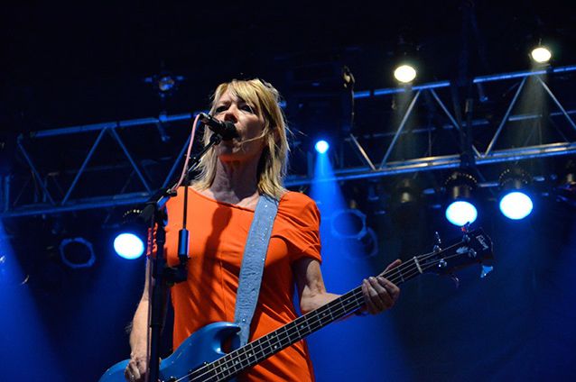 Kim Gordon performs with Sonic Youth in Brooklyn a few months before their final show.